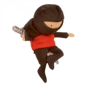 Marioneta de dedo ninja rojo