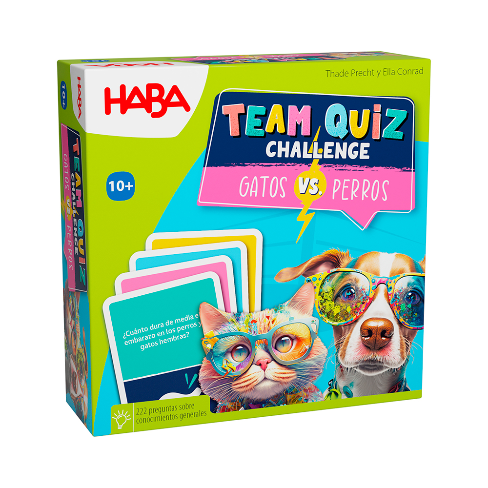 Juego de mesa Team Quiz Challenge gatos contra perros