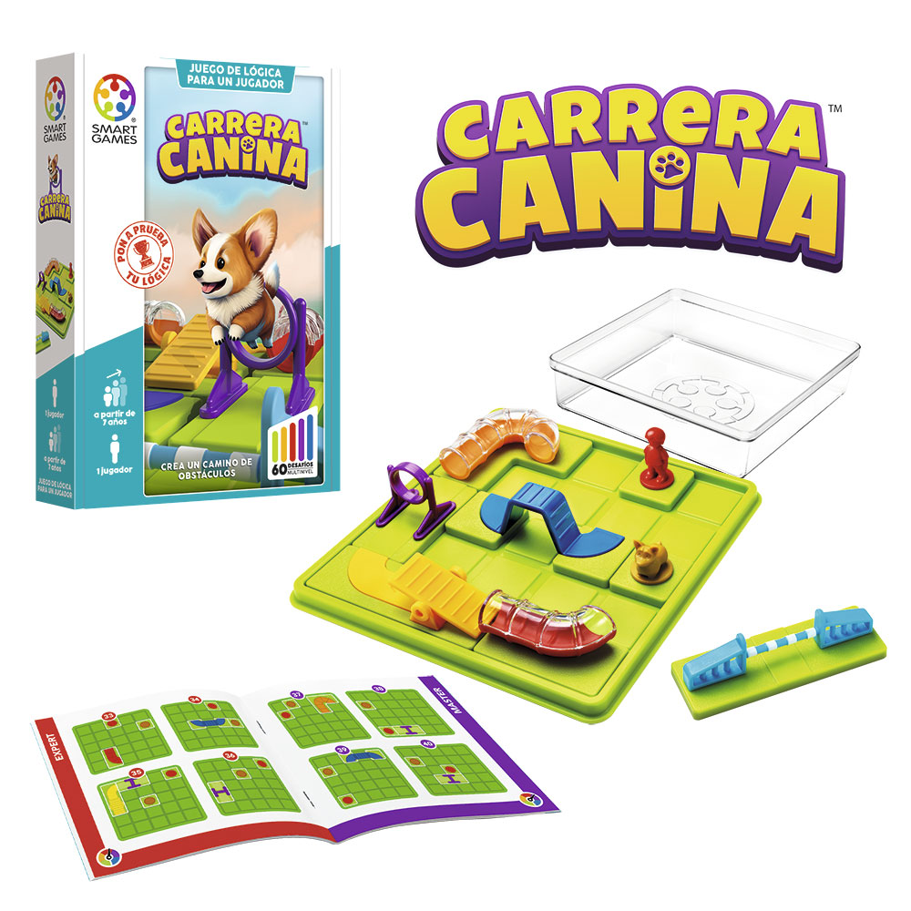 Carrera canina juego de lógica