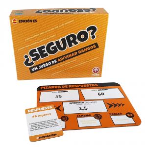 Juego de mesa ¿Seguro? juego de adivinar rangos