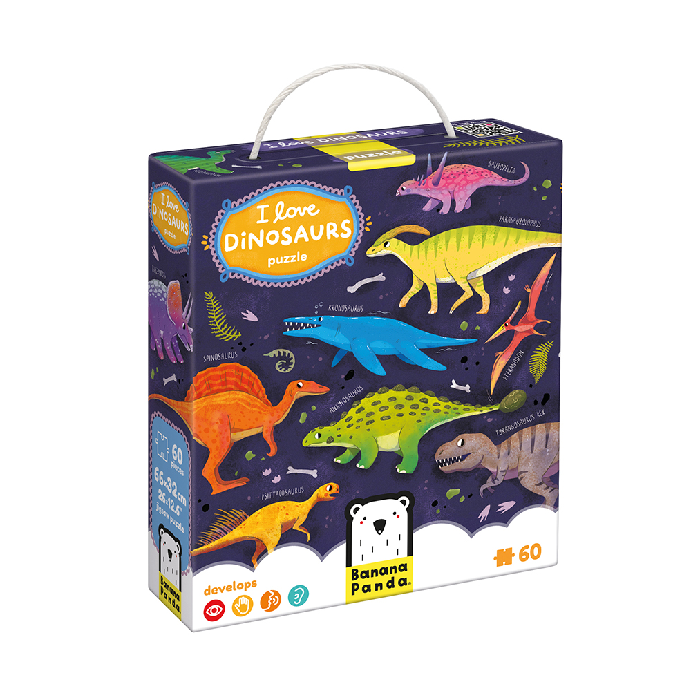 Puzzle I love dinosaurs 60 piezas