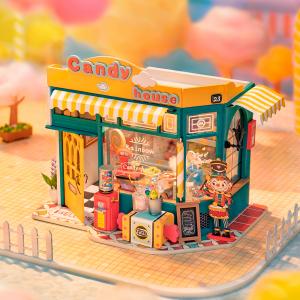 DIY miniatura tienda de caramelos candy house