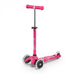 Patinete Mini Micro Deluxe LED rosa