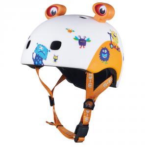 Casco Micro monstruos 3D talla M con Led trasera