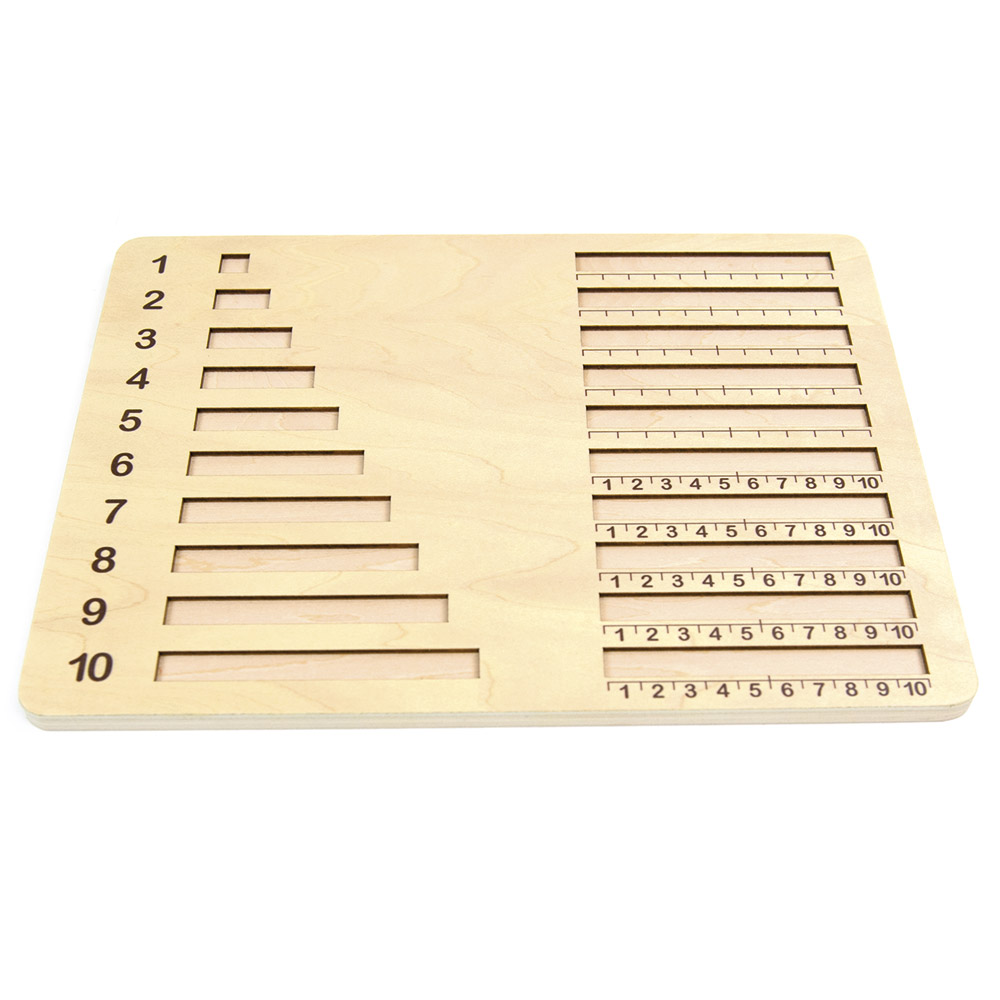 Fraction bars boards Tableros para las regletas Andreu Toys