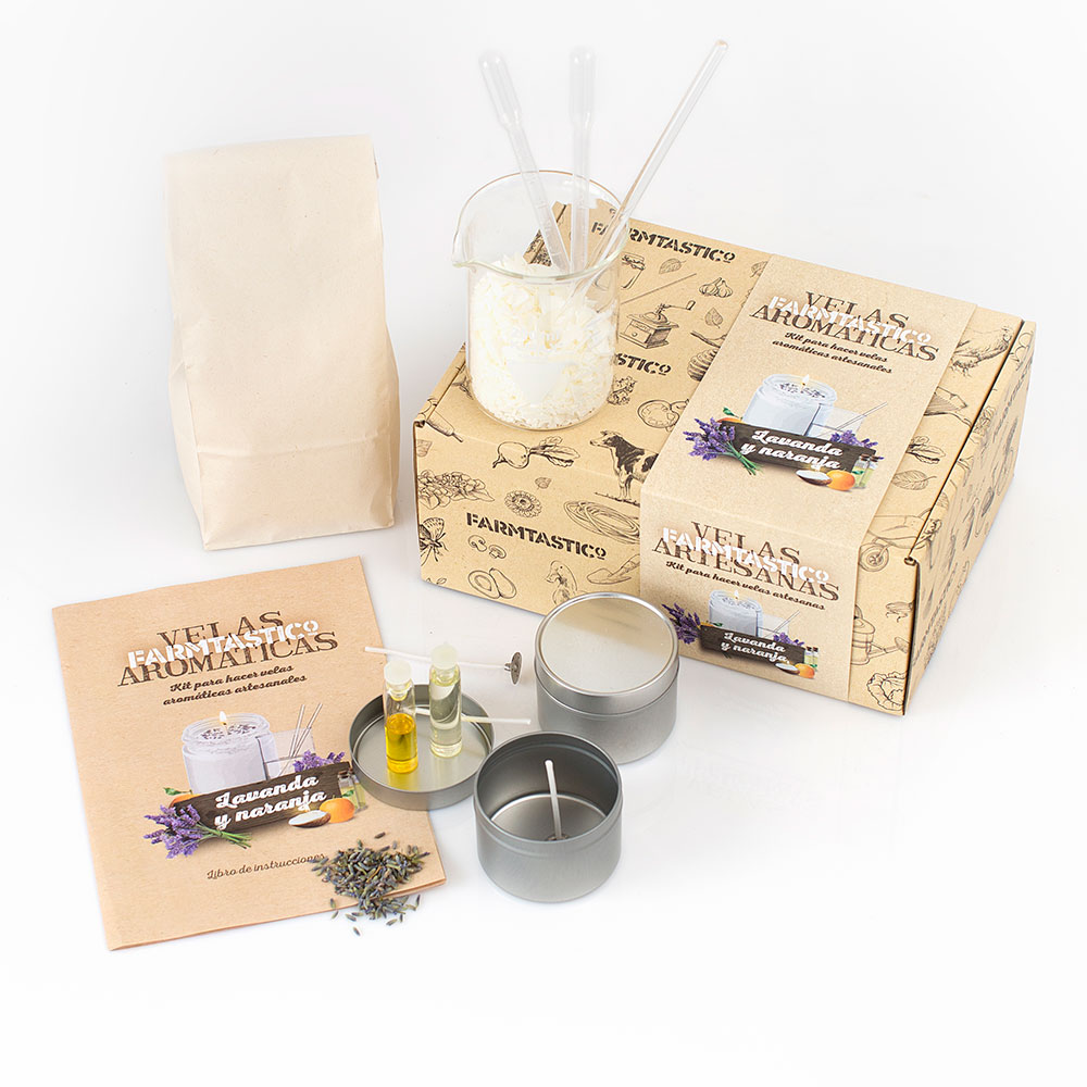  Kid Labsters Kit completo de fabricación de velas de bricolaje  – Juego de velas de cera de soja para principiantes para velas perfumadas  caseras – Suministros de arte para niños y