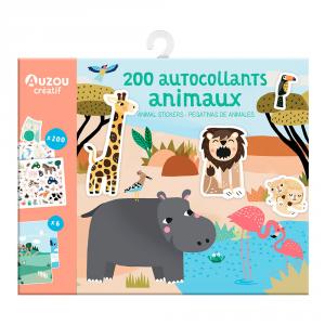 Mi estuche de artista: 200 pegatinas de animales