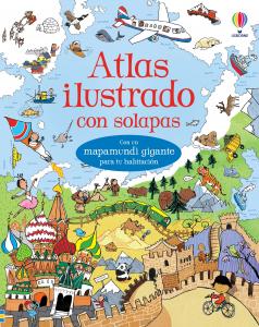 Atlas ilustrado con solapas