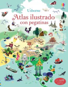 Atlas ilustrado con pegatinas