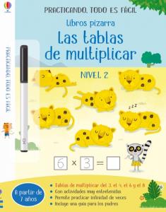 Libros pizarra - Las tablas de multiplicar NIVEL 2