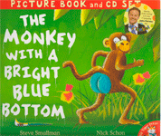 THE MONKEY WITH BRIGHT BLUE BOTTOM