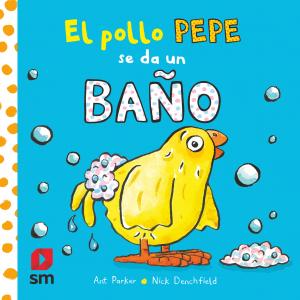 El pollo Pepe se da un baño