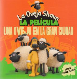 La oveja shaun con adhesivos