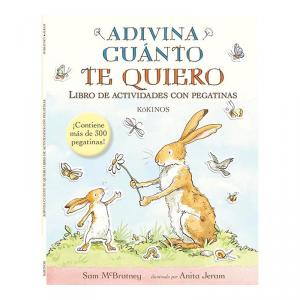 Adivina cuánto te quiero libro de actividades con pegatinas