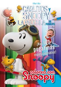 Colorea con Snoopy   100 pegatinas - Carlitos y Snoopy - Los libros de la película