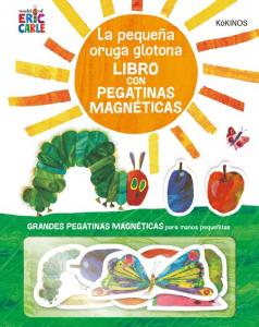 La pequeña oruga glotona con pegatinas magnéticas