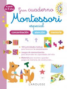 Gran cuaderno Montessori especial concentración, atención y memoria. A partir de