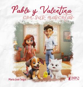 Pablo y Valentina con sus mascotas