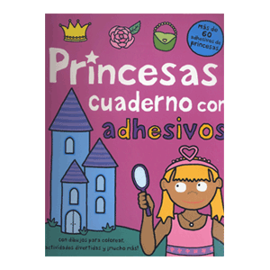 PRINCESAS CUADERNO  CON ADHESIVOS