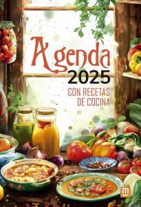 Agenda con recetas de cocina 2025