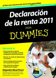 Declaración de la renta 2011 para Dummies