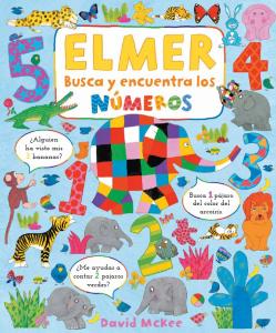 Elmer. Libro de cartón - Busca y encuentra los números de Elmer