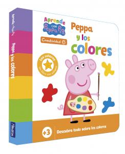 Peppa Pig. Libro de cartón - Aprende Creatividad con Peppa Pig. Peppa y los colo