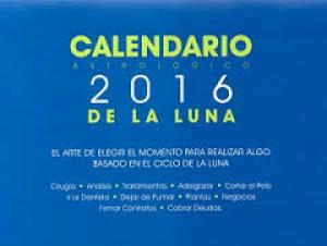 Calendario Astrológico Lunar 2016