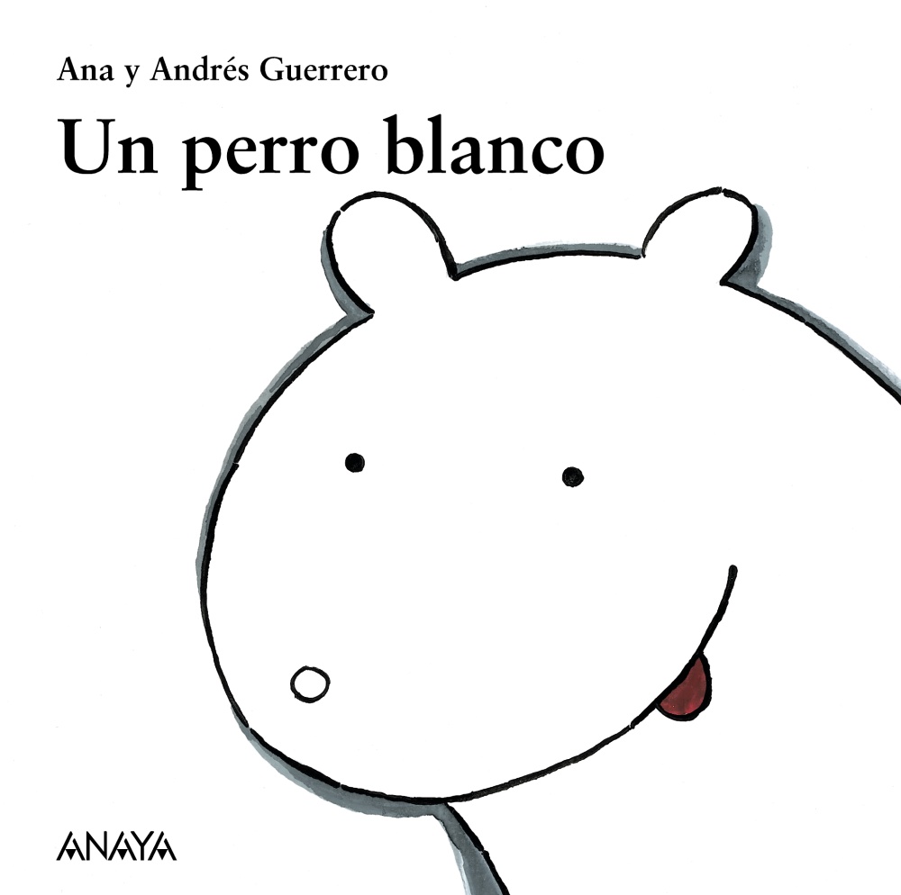 Un perro blanco