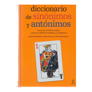 Diccionario de sinónimos y antónimos