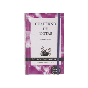 Cuaderno de notas violeta 9x14cm