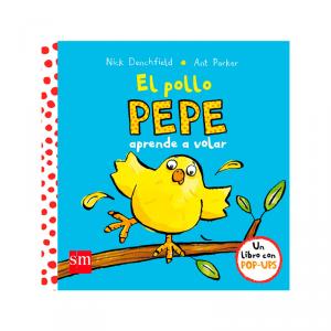 El pollo Pepe aprende a volar