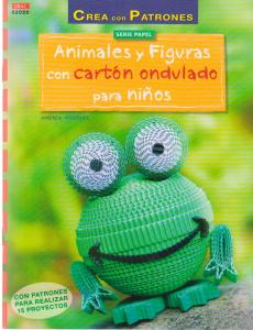 Animales y figuras con cartón ondulado para niños