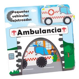 Ambulancia. Pequeños vehículos ajetreados.