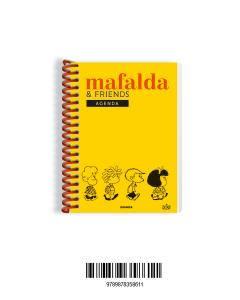 Mafalda agenda perpetua anillada friends amarilla