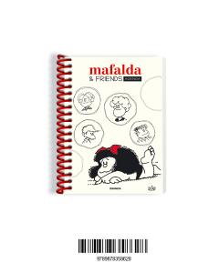 Mafalda agenda perpetua anillada friends blanca