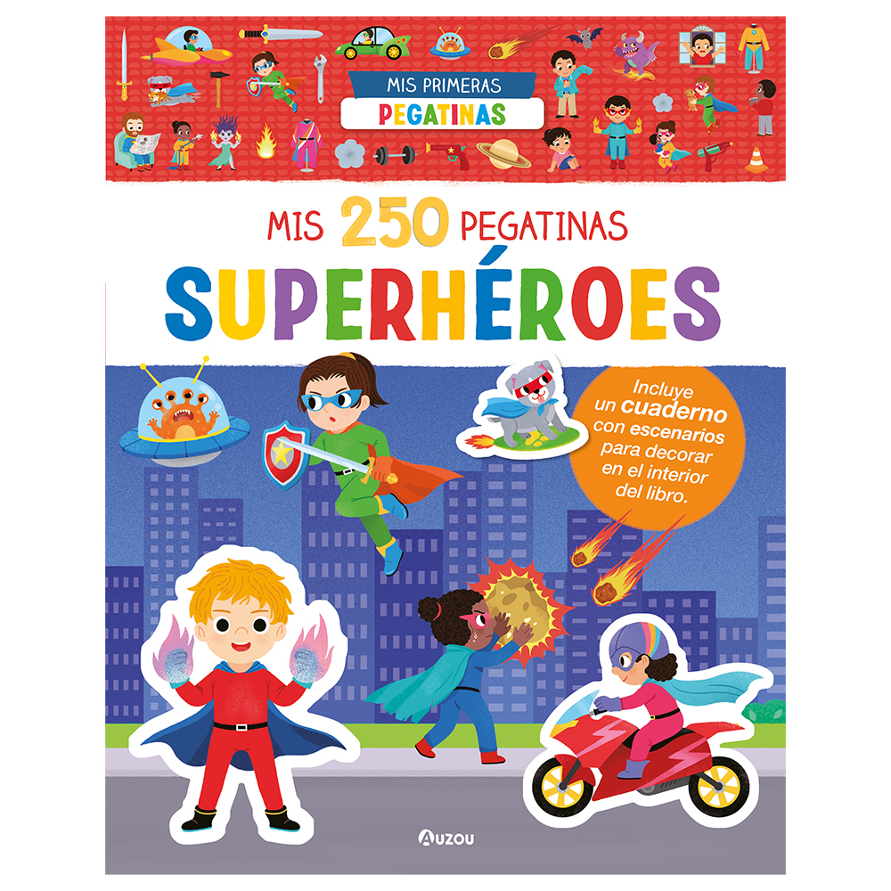 Mis 250 pegatinas de superhéroes