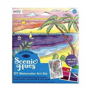 Kit DIY pinta con acuarela paisajes oceánicos Scenic Hues