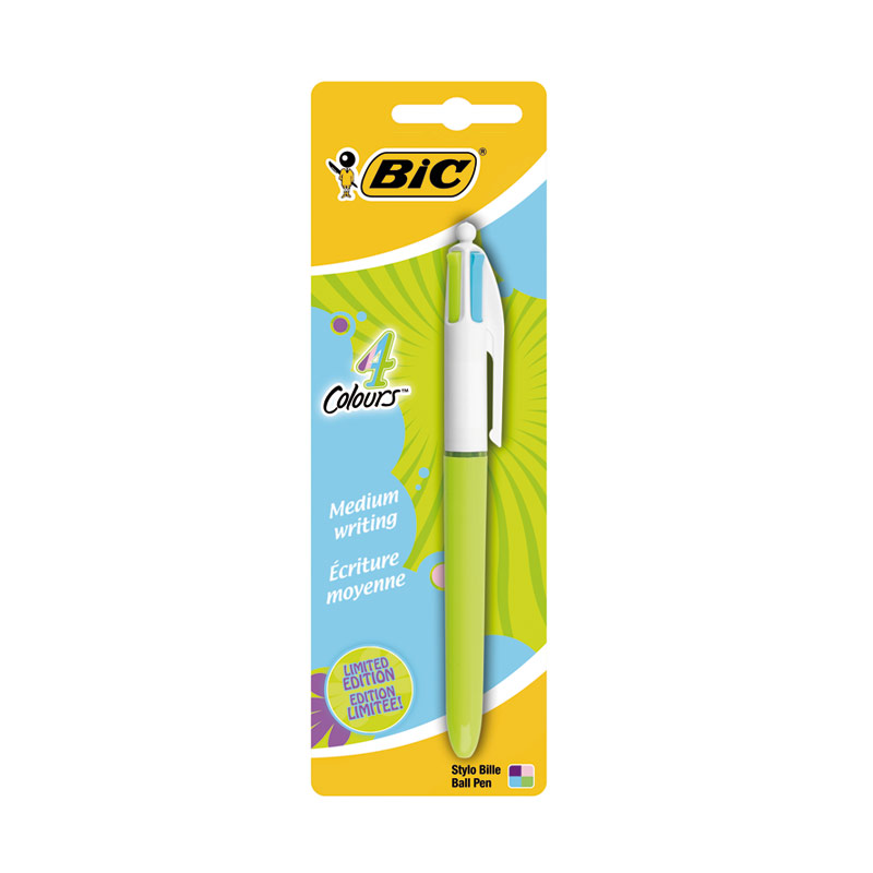 Boligrafo Bic 4 colores pastel