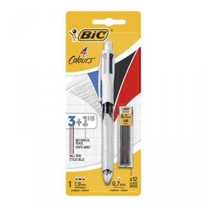 Bolígrafo Bic 3 colores y portaminas