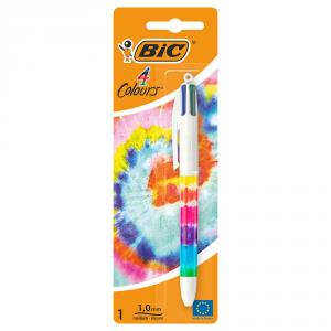 Bolígrafo Bic 4 colores Tie Dye