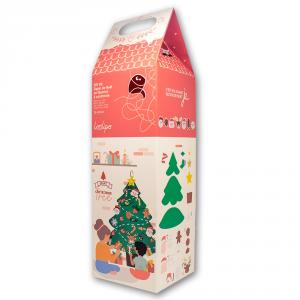 DIY crea con fieltro árbol de Navidad 73x95 centímetros.