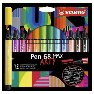 Rotulador 12 colores Stabilo Pen 68 Max Arty