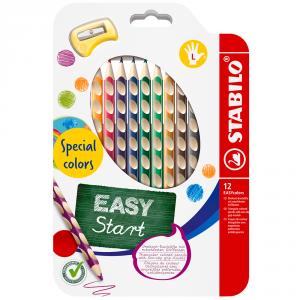 Lápiz de color Stabilo Easy colors zurdos 12 colores