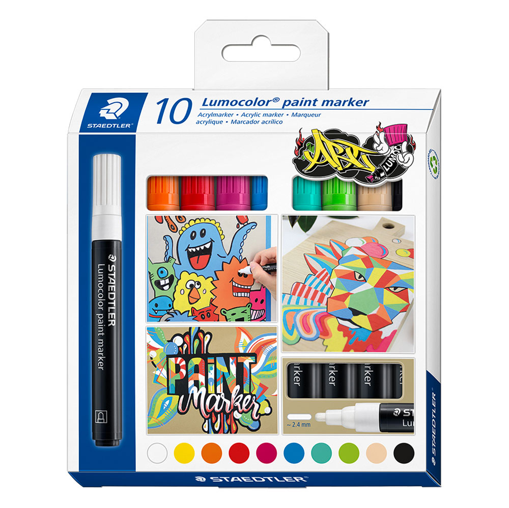 Marcadores Permanentes Staedtler con Doble Punta 18 Colores