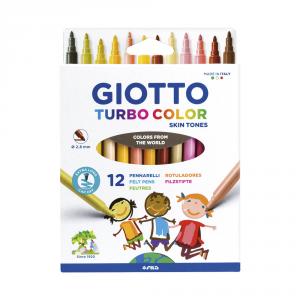 Rotulador tono piel 12 unidades Giotto Turbo Color