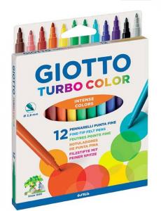 Rotuladores 12 colores Turbo Color Giotto