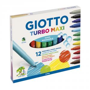 Rotulador 12 colores Turbo Maxi Giotto