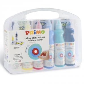 Pintura ventanas 6 colores 75ml. Primo