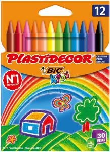 Cera Plastidecor 12 colores